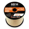 Paracord 550 Typ III | ø 4mm - 11 Kerne - max. 250 kg | 100% Nylonschnur - reißfest & extrem stabil | Nylonseil, Allzweckseil, Reepschnur & Outdoor Seil