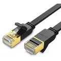 Ugreen Flachkabel Internet Netzwerkkabel Ethernet Patchkabel RJ45 Cat 7 STP LAN, schwarz 3m