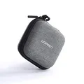 UGREEN Hartschalenhülle für Kopfhörer, Tasche für elektronische Zubehör aus Eva, wasserdicht, stoßfest, kompatibel mit Airpods USB-Kabel, Speicherkarte Münze (grau)