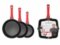 ZWIEGER OBSIDIAN PFANNENSET 20, 24, 28 CM 4-TEILIG GRILLPFANNE, PFANNEN, PFANNE