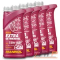 5x 1 L LITER MANNOL EXTRA GETRIEBEÖL 75W-90 API GL-5 LS SCHALTGETRIEBE-ÖL