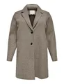 ONLY Carmakoma Damen Carnew Carrie Bonded Coat Otw Noos Mantel, Caribou/Detail:MELANGE, XL EU
