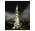 Gartenpirat LED Dekoobjekt Pyramide 60 cm aus Draht 30 LED warmweiß Weihnachtspyramide Innendekor