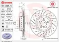 2x Bremsscheibe vorne Brembo 09C39413 für BMW