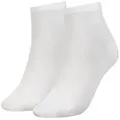 Tommy Hilfiger Kurzsocken TH WOMEN CASUAL SHORT SOCK 2P (2 Paar) Mit flacher Zehennaht weiß 35-38