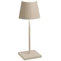 Zafferano Akku Tischleuchte Poldina Pro 300 mm Sand