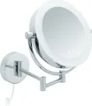 Libaro Kosmetikspiegel XXL TOKIO LED Vergrößerungsspiegel 3x / 7x Wandmontage Dimmerfunktion mit weißem Kabel Auto off