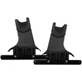 bergsteiger Adapter für Kinderwagen Adapter, für Capri, Venedig & Lugo kompatibel Maxi Cosi und Cybex schwarz