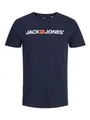 JACK & JONES Herren Jjecorp Logo Tee Crew Neck Noos T Shirt, Navy Blazer, S EU