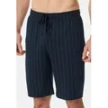 Schiesser Schlafhose Mix & Relax (1-tlg) Schlafanzug Hose - Baumwolle - Atmungsaktiv - Bund mit Bindeband blau|bunt 54