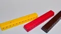 BELI 3 Stück Verteilerplatten Set, Verteiler je 24fach NEU rot, gelb und braun
