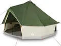 vidaXL Tipi-Familienzelt 8 Personen Grün Wasserdicht