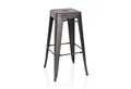 hjh OFFICE Barhocker VANTAGGIO HIGH Tresenhocker Metall Höhe 77.0 cm (1 St), Tresenhocker im Industrial Style aus Metall, Barstuhl Bistrohocker