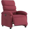 vidaXL Relaxsessel Elektrisch Weißrot Stoff Modell 27
