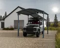 Palram - Canopia Einzelcarport "Alpine", grau (anthrazit), B/H/T: 259cm x