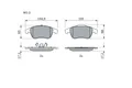 0 986 494 401 BOSCH Bremsbelagsatz, Scheibenbremse für RENAULT