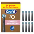 Oral-B Aufsteckbürsten iO Sanfte Reinigung 8er Pack, Schwarz