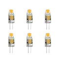 NCC-Licht 6 x G4 LED 12V Leuchtmittel Stiftsockel 1W warmweiß 360°, LED G4 Ersatz für 10W Halogenlampen