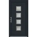 Panto Kunststoff-Haustür K025 Weiß-Anthrazit 100 cm x 200 cm DIN L