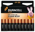DURACELL Batterien PLUS Alkali-Mangan Mignon AA 1,5 V, 20 St. 151281