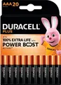 Duracell Plus AA Mignon Alkaline Batterien, 1,5 Volt, 20 Stück