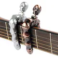YUEKO Guitar Kapodaster Capo Capodaster Kapo für Westerngitarre, Akustikgitarre, Konzertgitarre, Bass,E-Gitarre, Ukulele, Banjo (Silver)