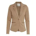 ICHI Kurzblazer Kate (1-tlg) Plain/ohne Details beige M
