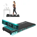 Tibagoods Laufband für Zuhause - Walking Pad mit Steigung [3 Stufen, bis zu 6%] - Laufpad [max. 110kg, max. 6 km/h] - Ideal als Laufband für Büro