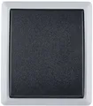 REV Komplett Schutzkontakt-Steckdose mit Klappdeckel AquaForm Hellgrau 0511581777 (0511581777)