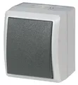 REV-Ritter Feuchtraum Aufputz Aus-/Wechselschalter AquaForm, IP 44, grau