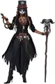 California Costumes Exklusives Voodoo-Kostüm für Damen Halloween-Verkleidung schwarz-braun - Schwarz