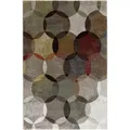 Esprit Webteppich Modernina, Mehrfarbig, Graphik, rechteckig, 133x200 cm, Textiles Vertrauen - Oeko-Tex®, Hohenstein, Oeko-Tex® Standard 100, für Fußbodenheizung geeignet, in verschiedenen Größen erhältlich, Hausstauballergiker Fasern thermofixiert (heatset), Teppiche & Böden, Teppiche, Moderne Teppiche