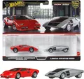 1:64 Hot Wheels 2025 Premium 2-Pack 979R Lamborghini Countach + Lancia Stratos Z