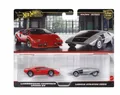 HOT WHEELS PREMIUM CULTURE CAR 2-pack Lancia Stratos Zero / Lamborghini JBL02