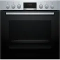 Bosch HEA513BR3 - Serie 4 Einbauherd mit 5 Jahre Garantie, Edelstahl, 3D Heissluft, 60 x 60 cm