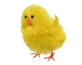 Decoris season decorations Osterfigur, Oster Küken Chenille 11cm gelb 1 Stück