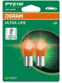 2 Glühlampen Blinkleuchte PY21W 12V 21W BAU15s OSRAM ULTRA LIFE für diverse PKW