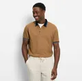 OLYMP Poloshirt Casual farbliche Kontrast-Details
