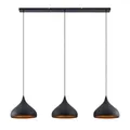 Lindby Pendelleuchte Elamira (Modern) in Schwarz aus Metall (3 flammig, E27) - Deckenlampe Esstischlampe Hängelampe Hängeleuchte Wohnzimmerleuchte