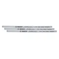 Bosch Bügelsägeblätter Precise 150mm, 3 Stück (für Bügelsägen 150mm; 24 TPI; robuste Sägeblätter aus Bimetall für präzise Schnitte in Metall, Kunststoff und Weichholz; Gehärtete Zähne)