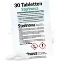 JB White 30x Wasser Rudergerät Tabletten gegen Algen, extra konzentriert, Wasserrudergerät Chlortabletten (5 x 6)
