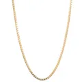 hoplo holzenplotz Edle Venezianerkette Halskette 585-14 Karat Gold Juwelier Qualität, Länge:40 cm, Kettenbreite:0.8 mm