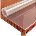 DecoHomeTextil Heimtextilmanufaktur Tischdecke Transparent Schutzfolie Folie leicht mattiert Abgeschrägte V-Kante, robust, reißfest, schalldämmend 100 cm x 240 cm
