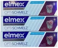 3x elmex OPTI-SCHMELZ PROFESSIONAL Verbesserte Formel Zahnpasta (3x 75ml)