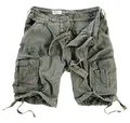 Surplus Raw Vintage Airborne Vintage Herren Cargo Shorts, Oliv, M