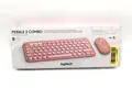 Logitech Pebble 2 Combo kabellose Tastatur und Maus Bluetooth - Rosa, Deutsch