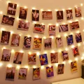 120 LEDs Fotoclips Bilder Lichterkette Warmweiß 12m Lichterkette 52 Klammern