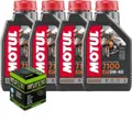 Wartungsset Öl Motul 7100 5W40 Filter Harley Davidson Dyna Low Rider S 2017
