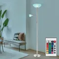 Deckenfluter Wohnzimmerleuchte Stehlampe dimmbar RGB LED Fernbedienung H 178 cm
