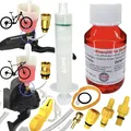 Fantic26 F26 Shimano Fahrrad MTB Trekking Scheibenbremsen Wartungs Service entlüftungs Set 100ml Mineral ÖL Bleeding Kit Spritze M5 M6 M7 Gravel Befüllbecher Anschluss
